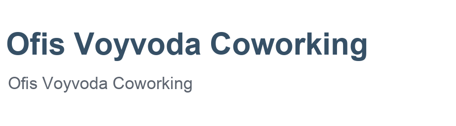 Ofis Voyvoda Coworking